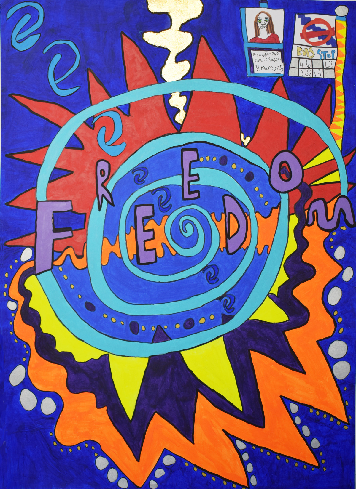 An abstract painting.