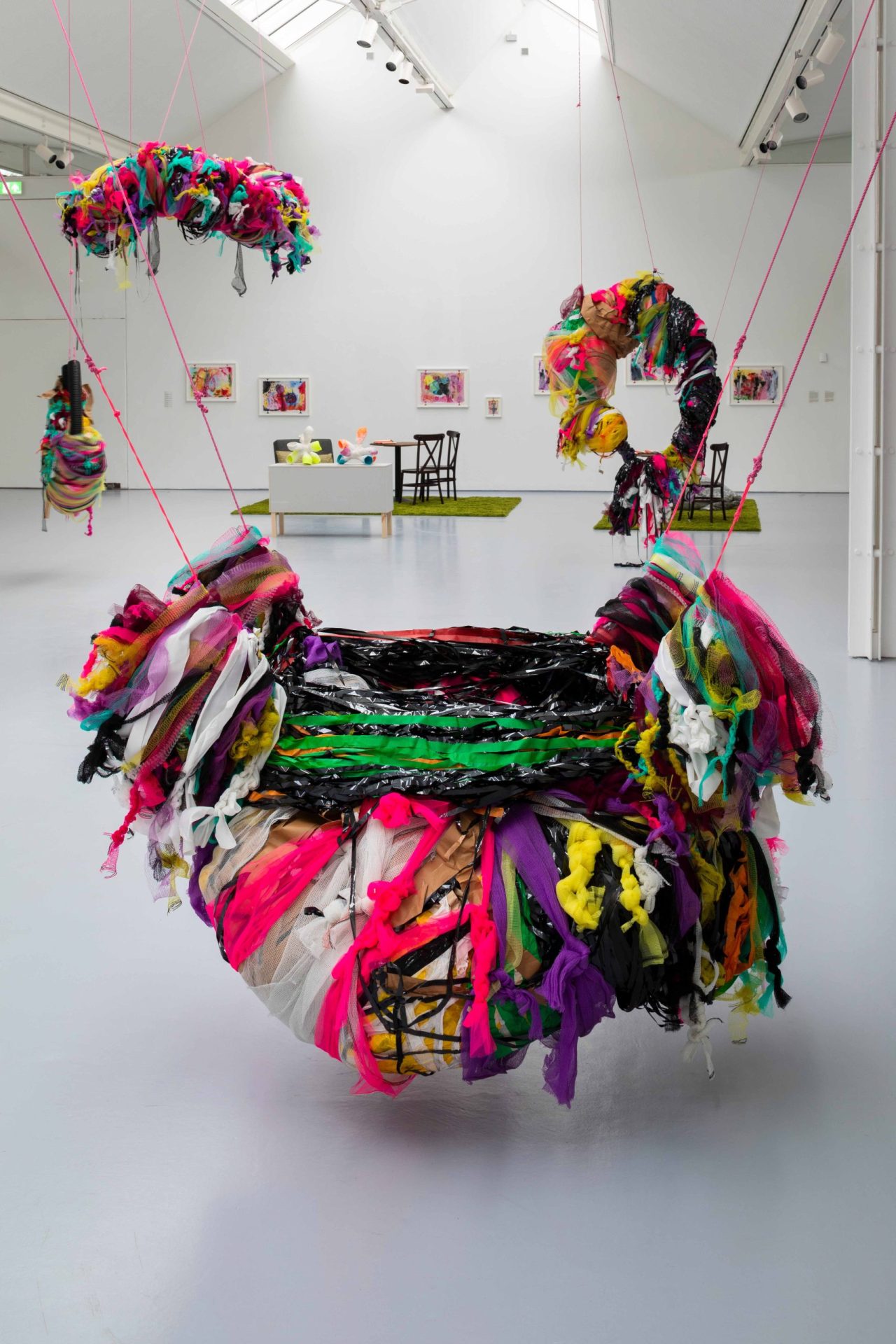 Installation view, ‘We Contain Multitudes’, Dundee Contemporary Arts, Dundee, UK. Photo credit: Ruth Clark. Image courtesy of the Artist, ActionSpace and Dundee Contemporary Arts.