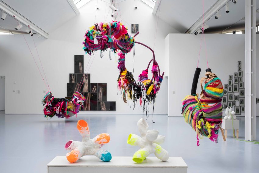 Installation view, ‘We Contain Multitudes’, Dundee Contemporary Arts, Dundee, UK. Photo credit: Ruth Clark. Image courtesy of the Artist, ActionSpace and Dundee Contemporary Arts.