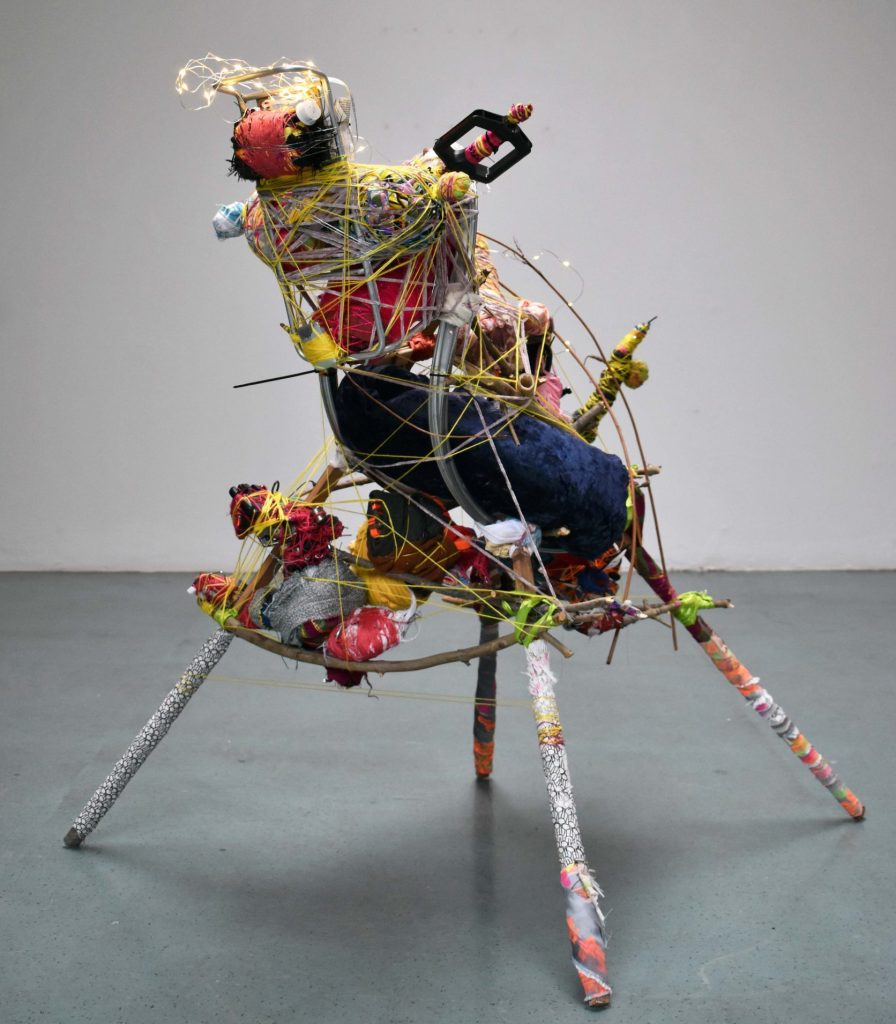 Andrew Omoding's sculptural artwork.