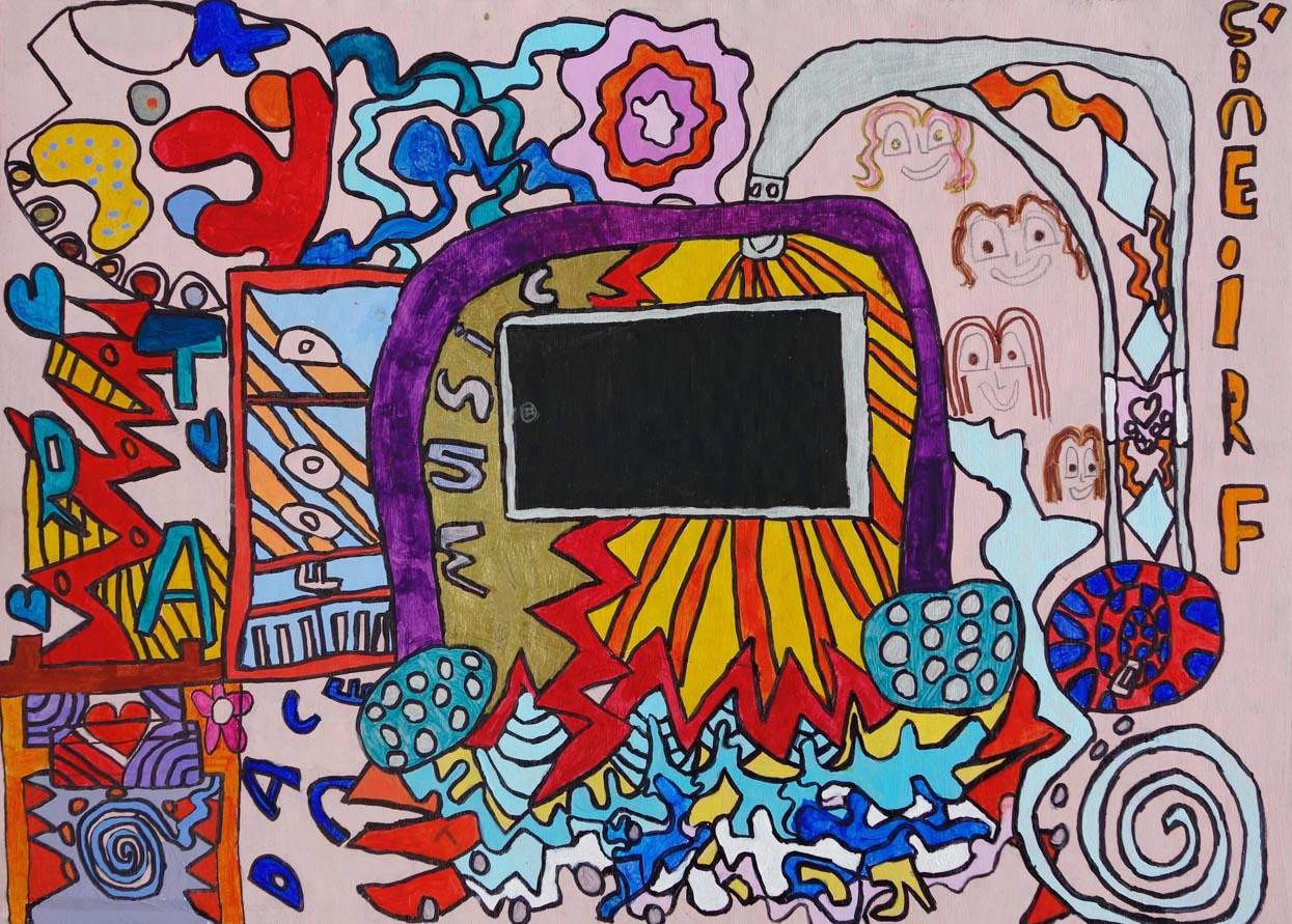 An abstract painting.
