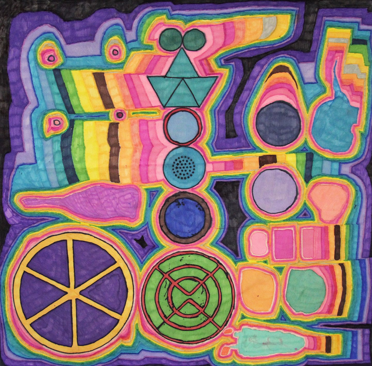 A colourful abstract artwork.