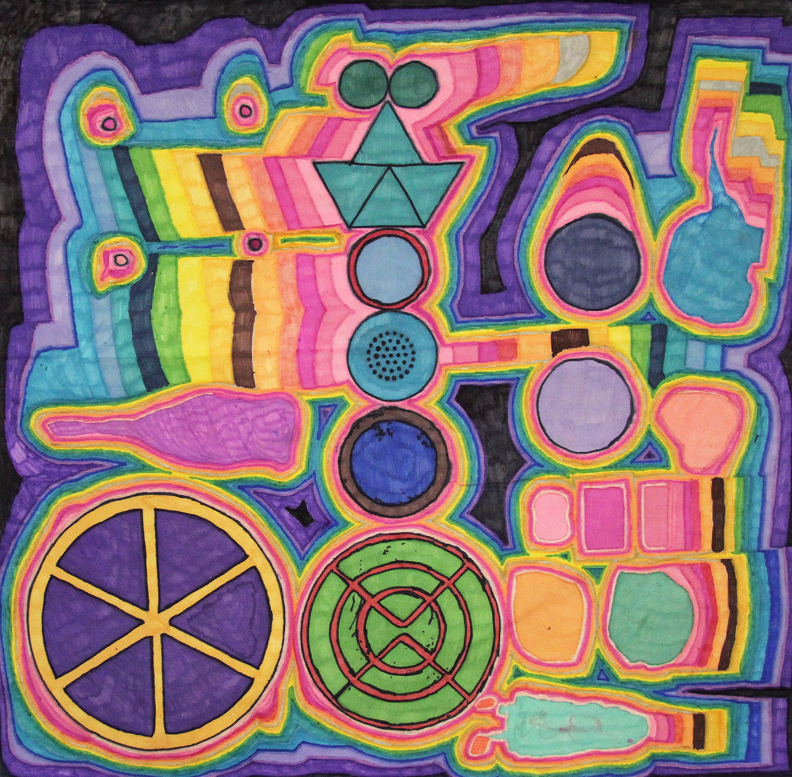 A colourful abstract artwork.