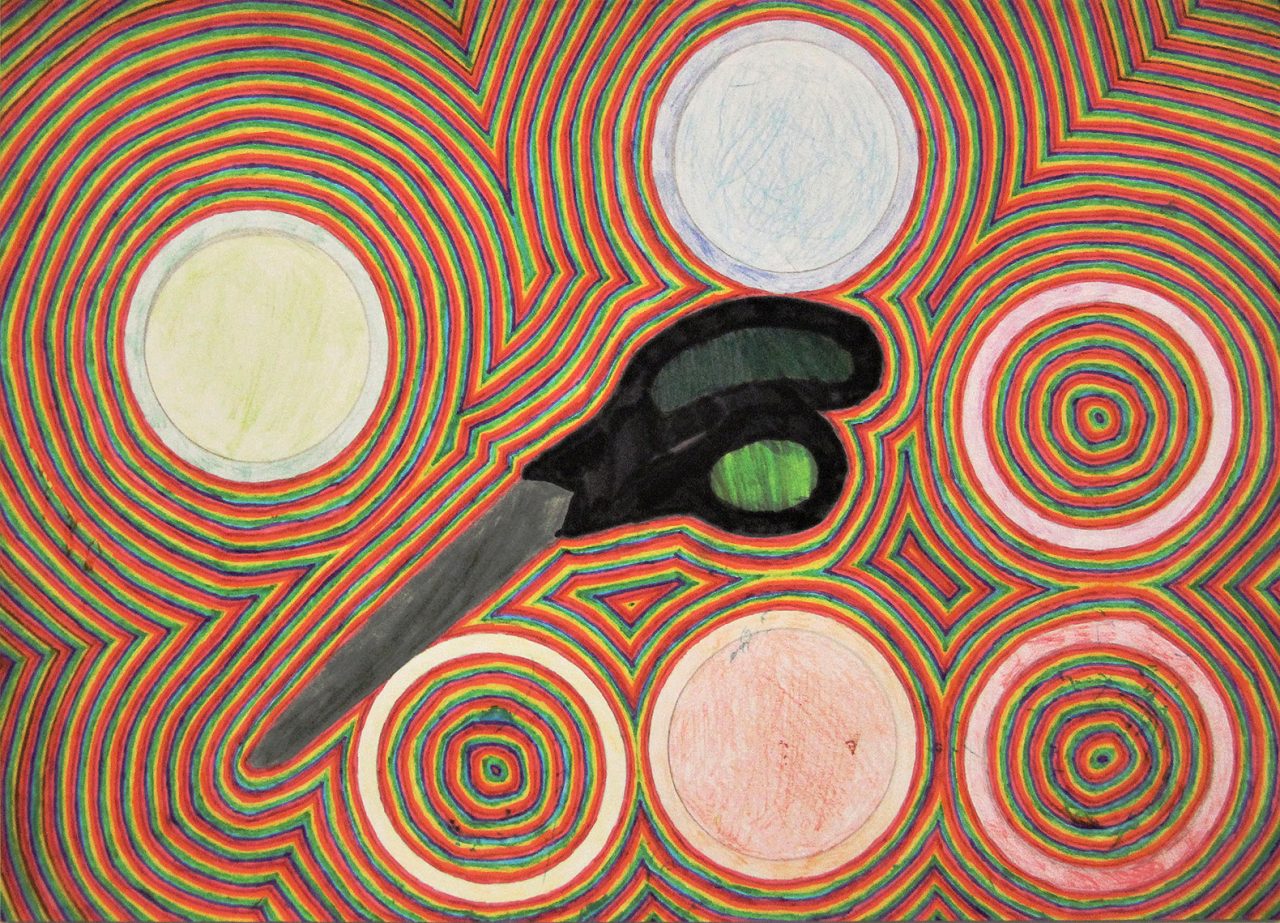A colourful abstract artwork.