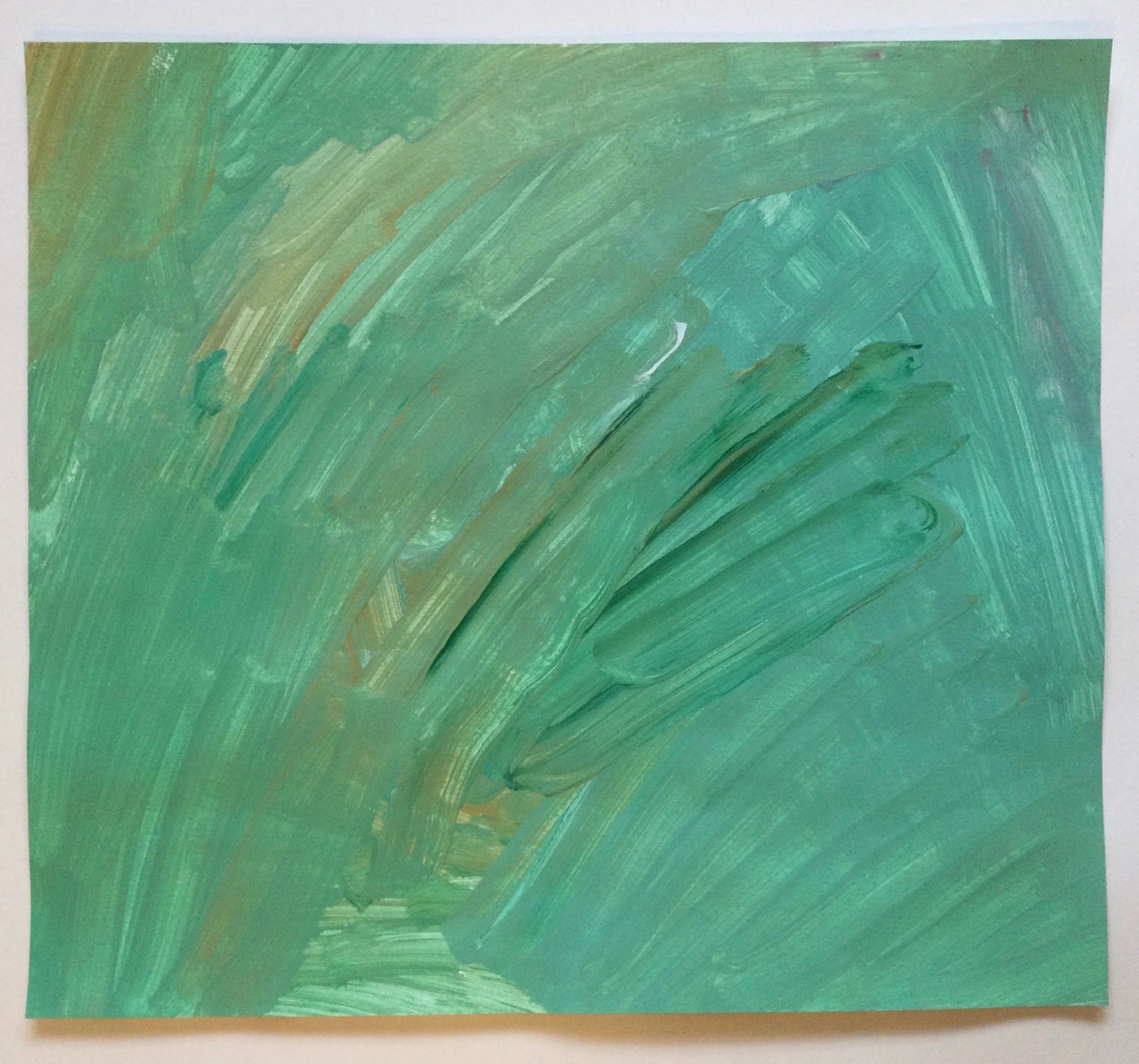 An abstract painting on paper
