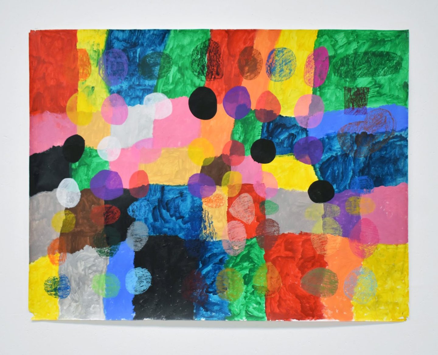 Ibrahim Okeyere Keelon's artwork 'Patchwork with Circles'