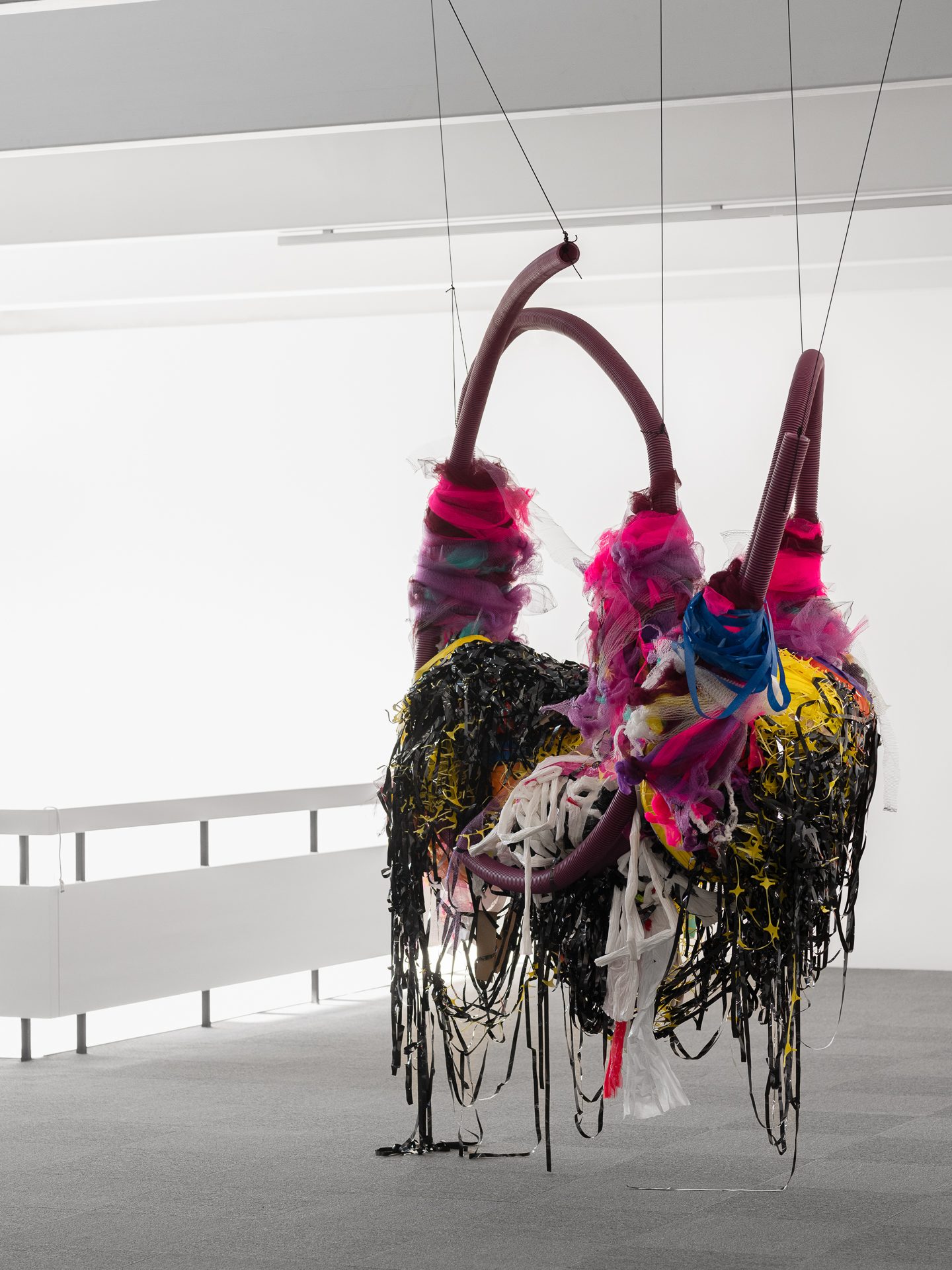 Suspended sculpture by Nnena Kalu.
