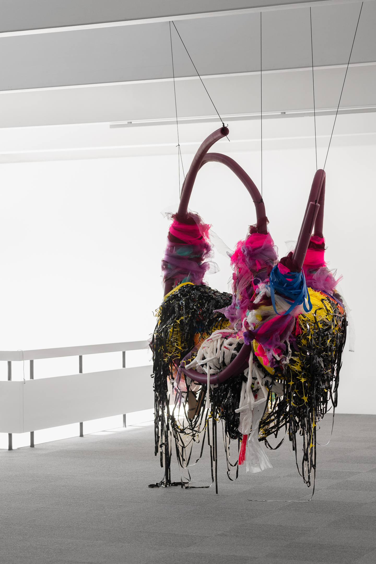 Suspended sculpture by Nnena Kalu.