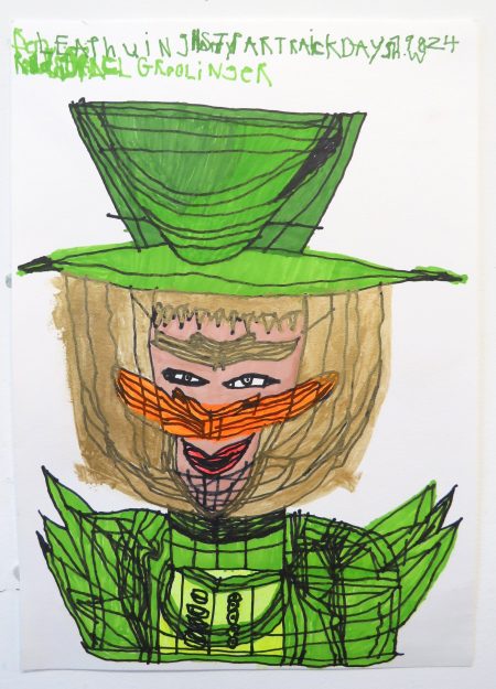 Leprechaun, 2025, pen on paper, 29.7x42cm