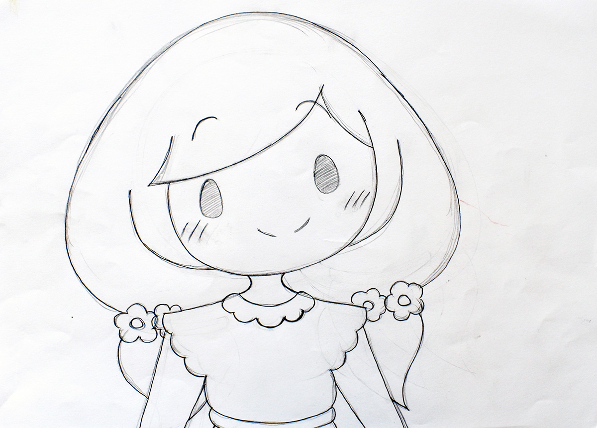 A drawing in 6b pencil.