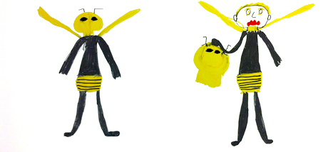 two bee monsters