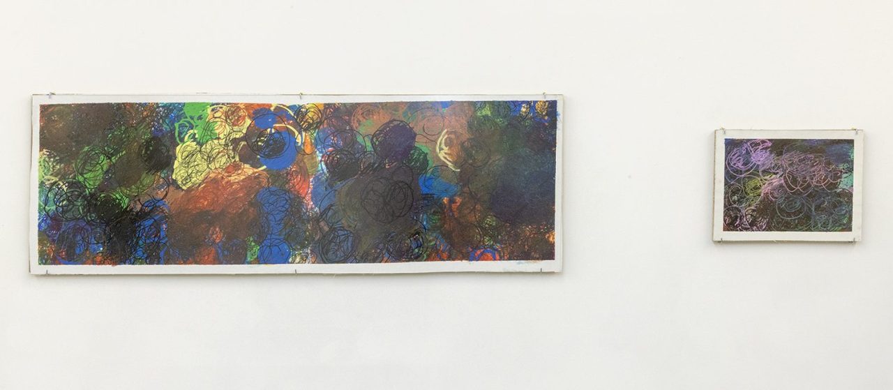 Untitled, Kathy Wilmott, acrylic and marker on canvas, 2023.