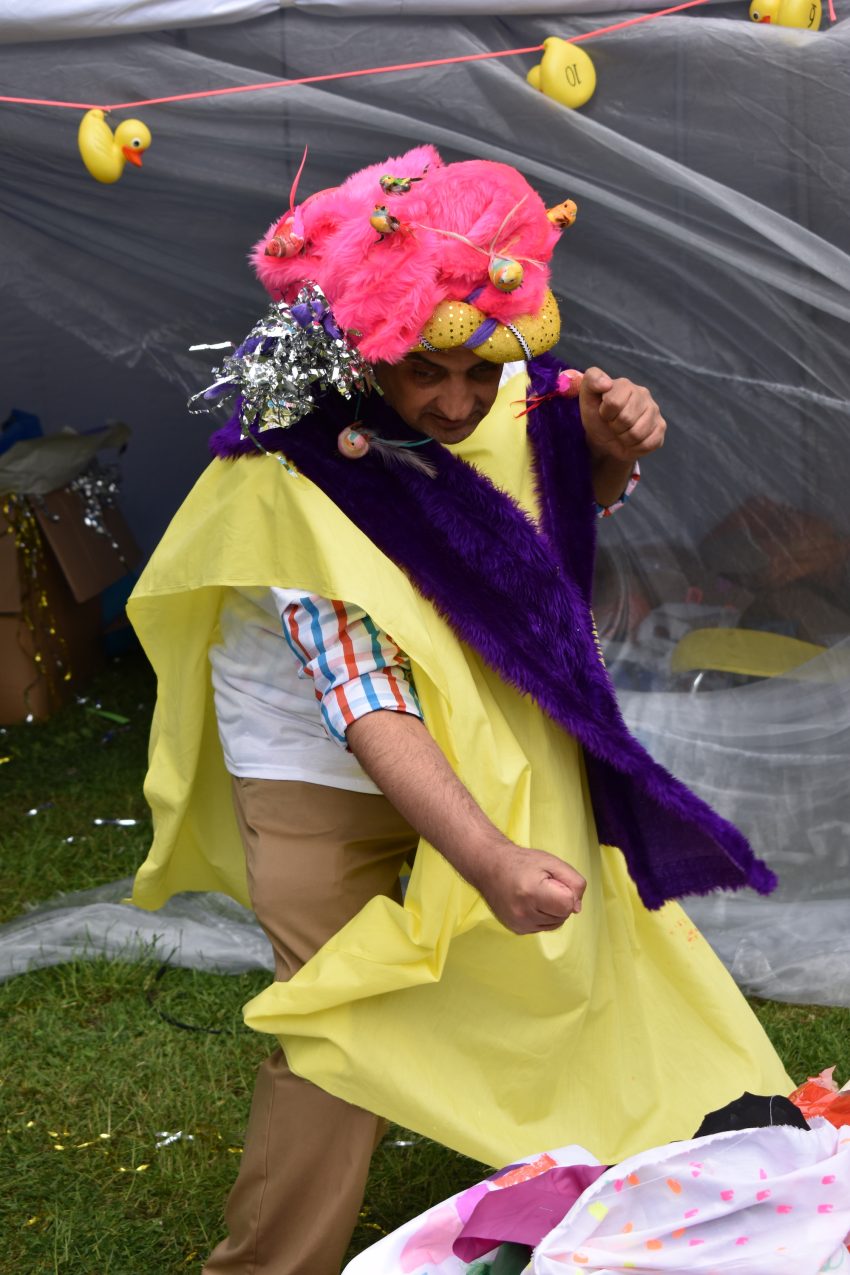 Pardip Kapil during Pop up Pardip in October 2016. Image courtesy of the Artist and ActionSpace
