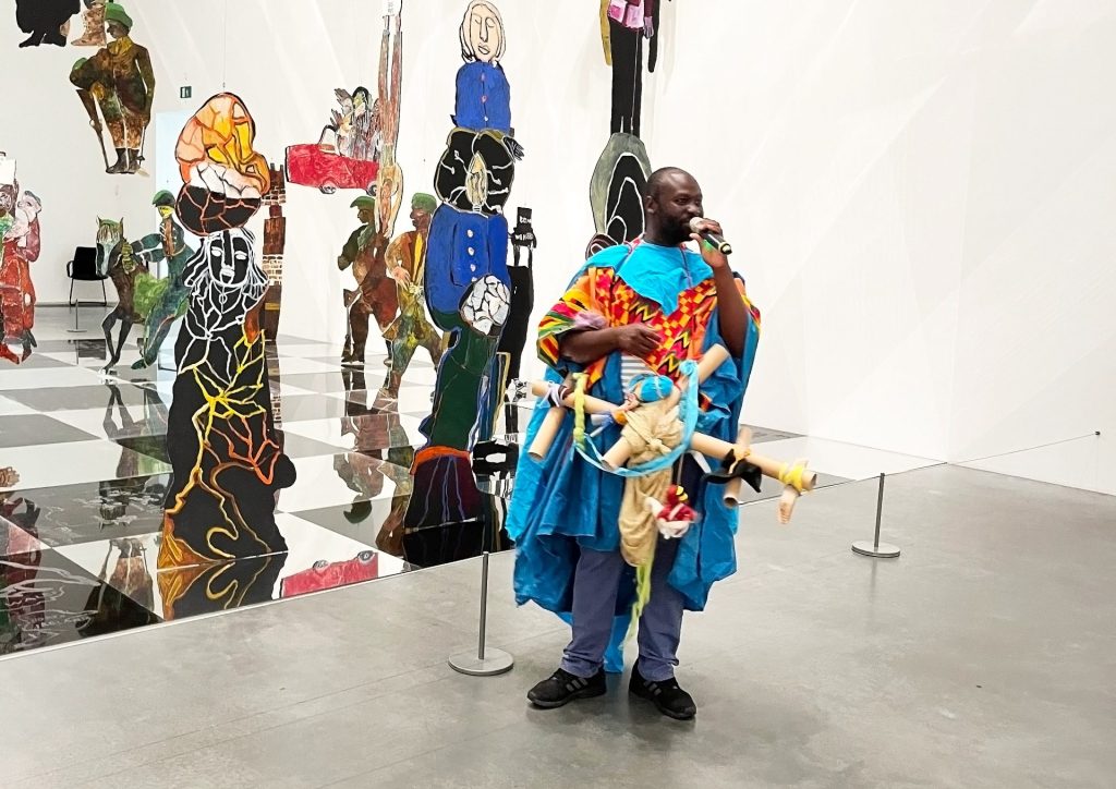 Andrew Omoding workshop, Camden Art Centre, 2025. Image courtesy of Hydar Dewachi