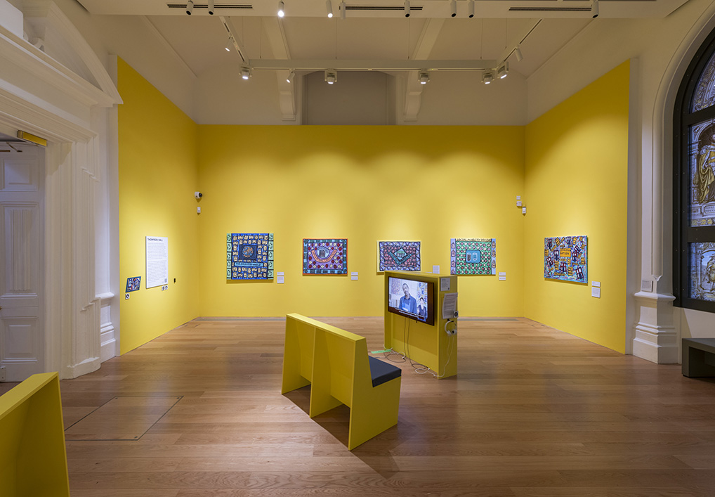 Kaleidoscopic Realms at Nottingham Castle Museum and Art Gallery. Photo credit: John Hartley. Image courtesy of the Artists, AtionSpace and Nottingham Castle Museum and Art Gallery.