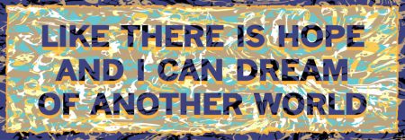 'Like there is hope and I can dream of another world' hospital rooms logo