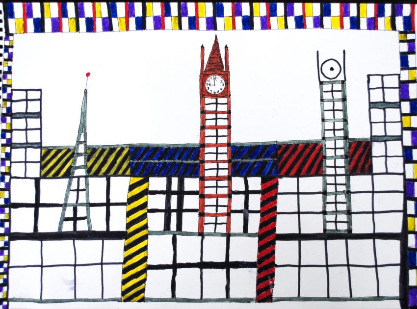  Ian Wornast, From My Window, pen on paper, 2020. Image courtesy of the Artist and ActionSpace.