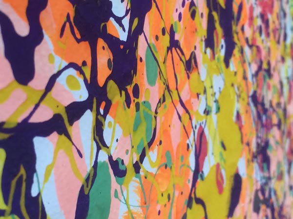Matthew Berry artwork, an abstract, marbled painting.