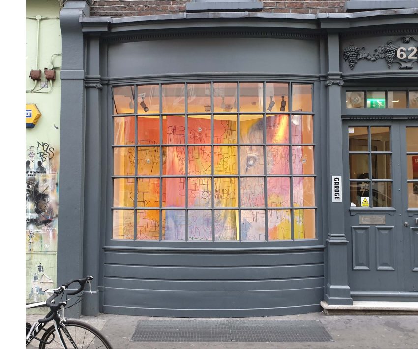 Street view, 'Autocity', at The Smallest Gallery in Soho. Image courtesy of the Artist and ActionSpace.